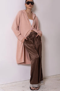 Thumbnail for Luna  Satin Pant - Chocolate