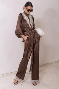 Thumbnail for Dreamers Blouse - Chocolate