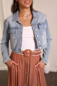 Thumbnail for Havanna Denim Jacket - Flashback Blue