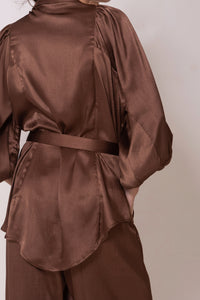 Thumbnail for Dreamers Blouse - Chocolate