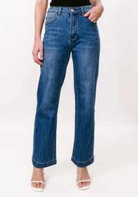 Thumbnail for Zandy Denim Jeans - Mid Blue