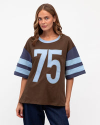 Thumbnail for 75 Varsity Tee - Chocolate