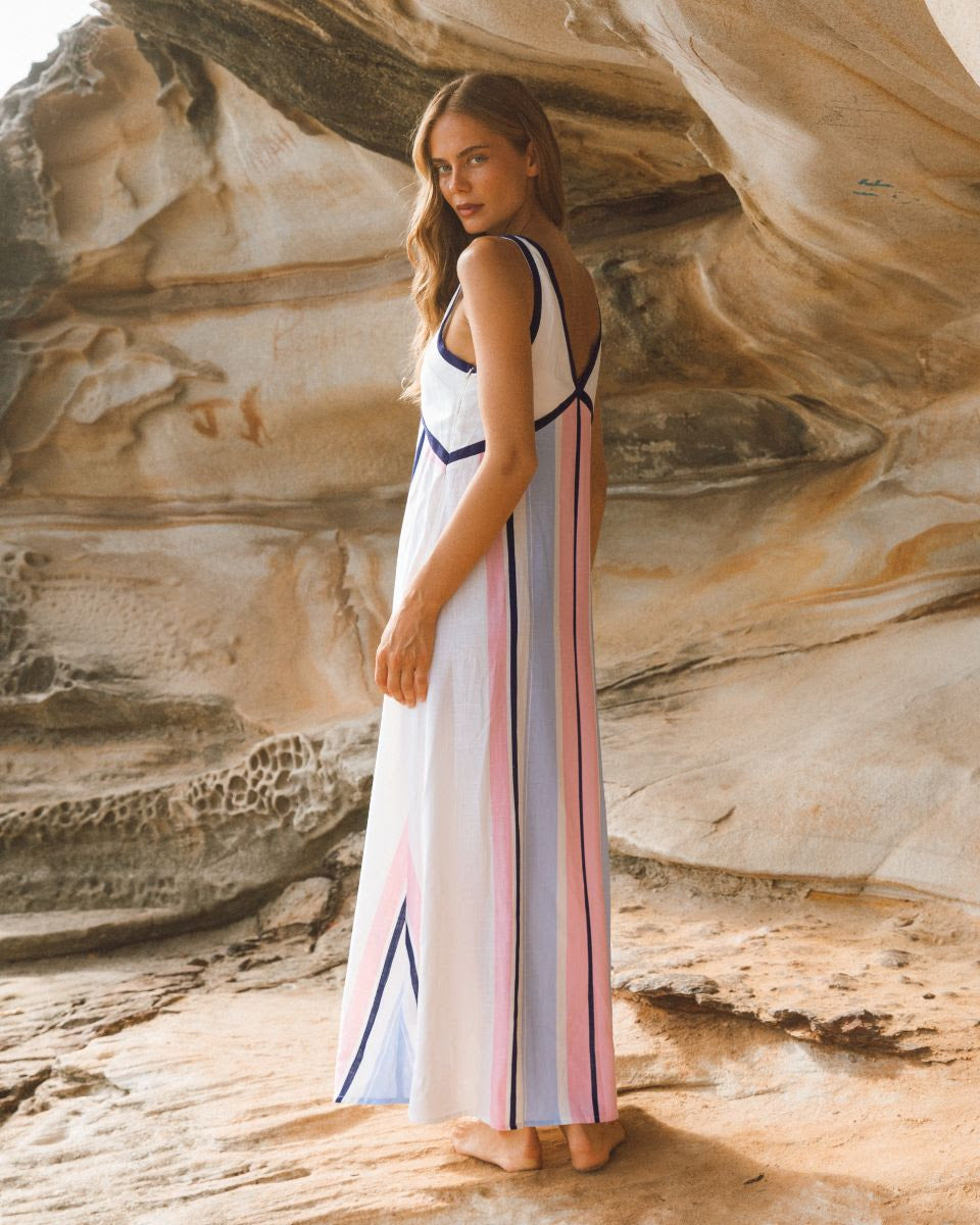 Noeline Maxi Dress -Stripe