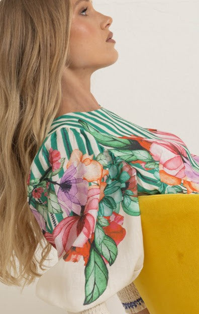 Vintage Garden Mini Dress