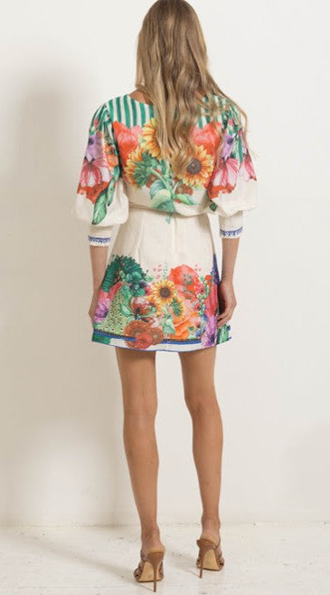 Vintage Garden Mini Dress