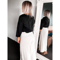 Thumbnail for Etta Wide Leg Pants - Oatmeal
