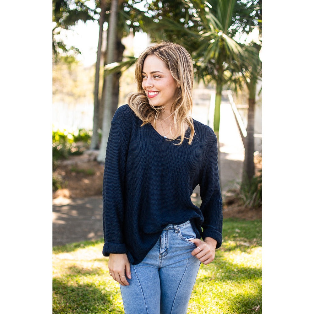 Keeley Knit Jumper - Navy