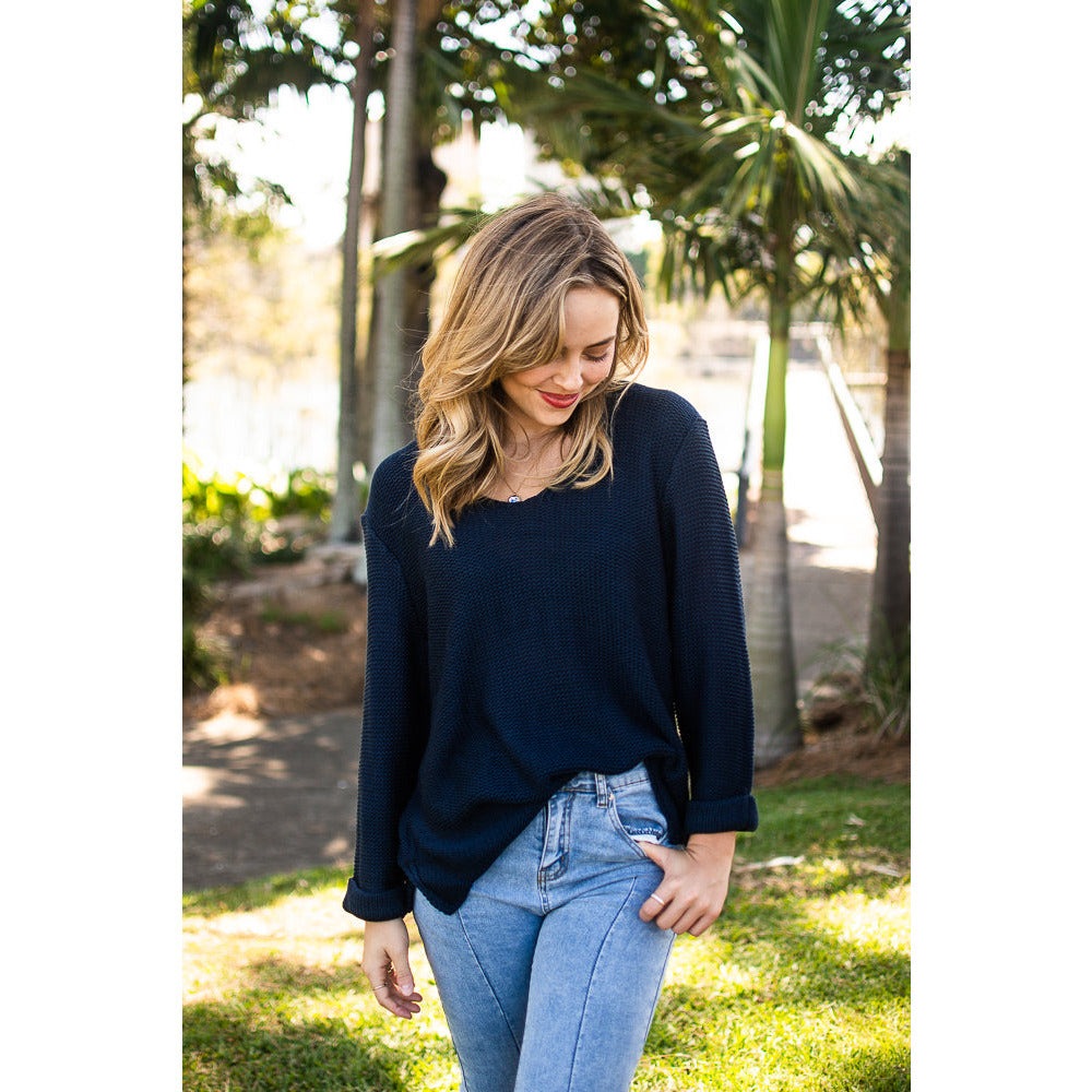 Keeley Knit Jumper - Navy